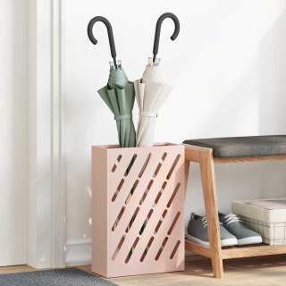 Różowy Stojak na Parasol 28x12x41 cm Stal Lumarko!