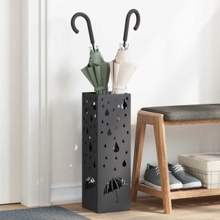 Stojak na parasole Czarny Metalowy Średni Wzór Lumarko!