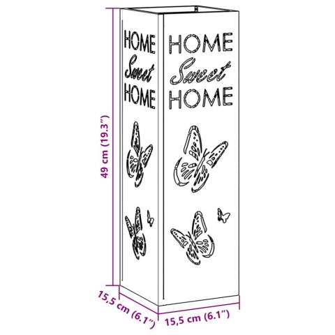 Stojak na parasole Czarny Metalowy Standard Wzory dekoracyjne Lumarko!