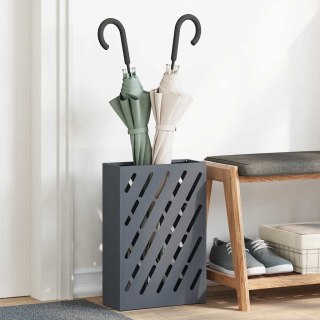 Stojak na parasole - antracytowy - 28x12x41 cm - Wykonany ze stali Lumarko!