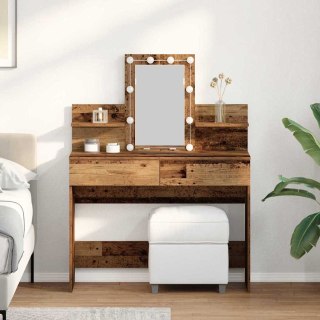 VidaXL Toaletka Stare drewno 100 x 40 x 130 cm Materiał drewnopochodny