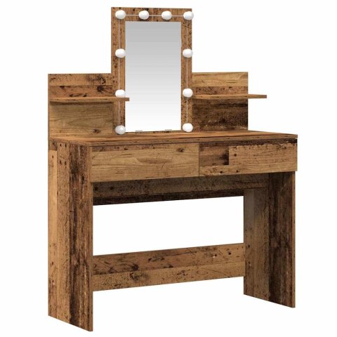 VidaXL Toaletka Stare drewno 100 x 40 x 130 cm Materiał drewnopochodny