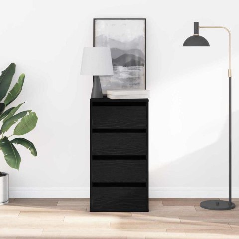 Kątowa Komoda Czarny Dąb 40x41x76 cm Materiał drewnopochodny Lumarko!