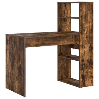 VidaXL Biurko Dąb wędzony 113 x 54 x 120 cm Materiał drewnopochodny
