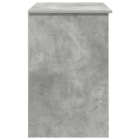 Biurko z przechowywaniem Szary beton 90x49.5x75 cm Drewno kompozytowe Lumarko!