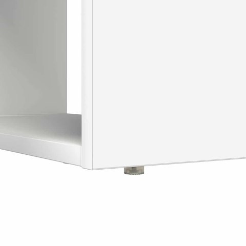 VidaXL Biurko z półką Biały 113 x 54 x 120 cm Materiał drewnopochodny