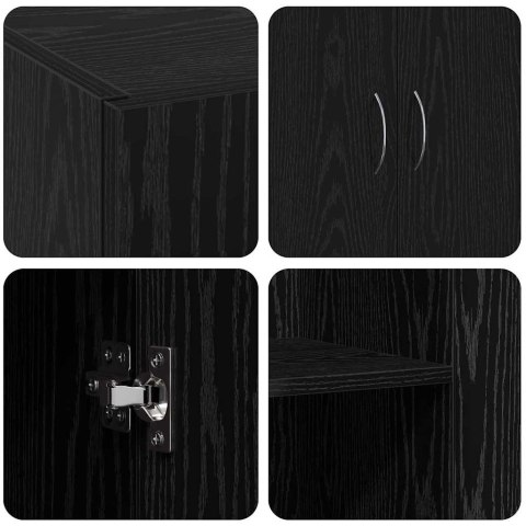 Szafa Biurowa - Czarna Dąb, 60 x 32 x 77.5 cm, materiał drewnopochodny Lumarko!