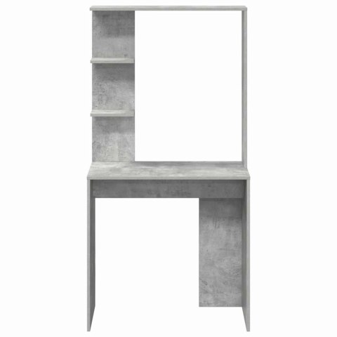 VidaXL Biurko z półką Betonowy szary 78,5 x 37 x 154,5 cm