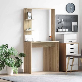 VidaXL Biurko Dąb Sonoma 78,5 x 37 x 154,5 cm Materiał drewnopochodny