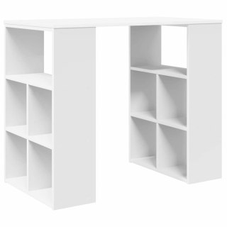 VidaXL Biurko z półką Biały 90 x 50 x 75 cm Materiał drewnopochodny