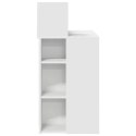 Biurko z przechowalnią Białe 90x48x101.5 cm MDF Lumarko!