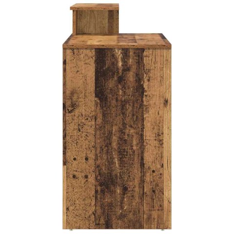 Biurko z przechowywaniem stare drewno 120.5x44x88.5 cm materiał drewnopochodny Lumarko!