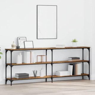 Stół Konsolowy Stare Drewno 200x29x75 cm Drewno Inżynieryjne Lumarko!