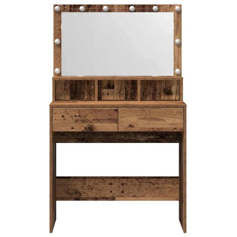 VidaXL Toaletka Stare drewno 80 x 41 x 134,5 cm Drewno inżynieryjne