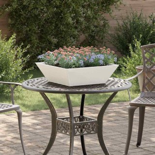 Donica ogrodowa 5 pcs Biały 50 x 50 x 15 cm Stal Lumarko!