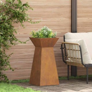 VidaXL Donica słupowa 2 pcs Srebrny 35 x 35 x 73 cm