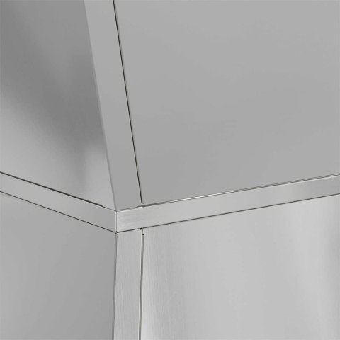 VidaXL Donica słupowa 2 szt. Srebrny 35 x 35 x 73 cm