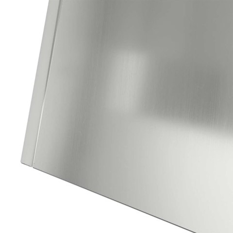 VidaXL Donica słupowa 2 szt. Srebrny 35 x 35 x 73 cm