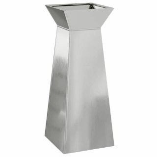 VidaXL Donica słupowa Srebrny 40 x 40 x 100 cm