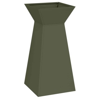 VidaXL Donica słupowa Oliwkowy 35 x 35 x 73 cm