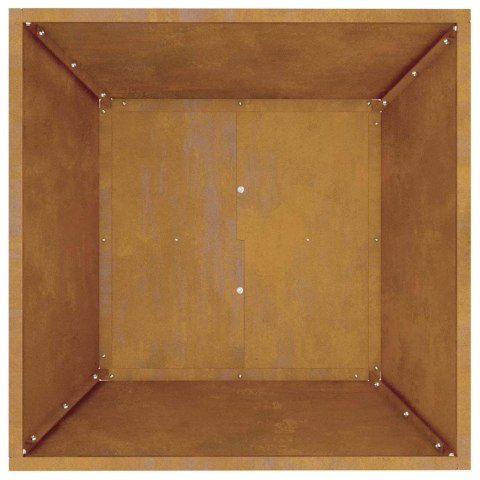 Zestaw 5 ogrodowych doniczek 50x50x15 cm ze stali corten Lumarko!