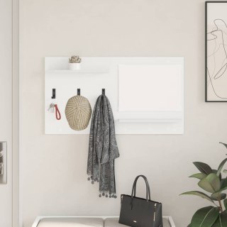 VidaXL Wieszak na płaszcze montowany na ścianie Biały 90 x 10 x 50 cm