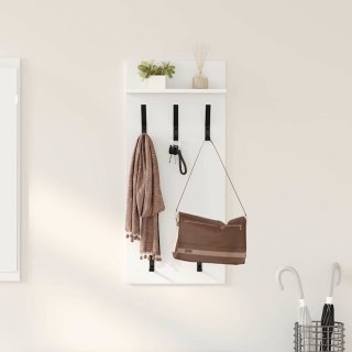 Wieszak na płaszcze montowany na ścianie Biały 90 x 40 x 10 cm Lumarko!