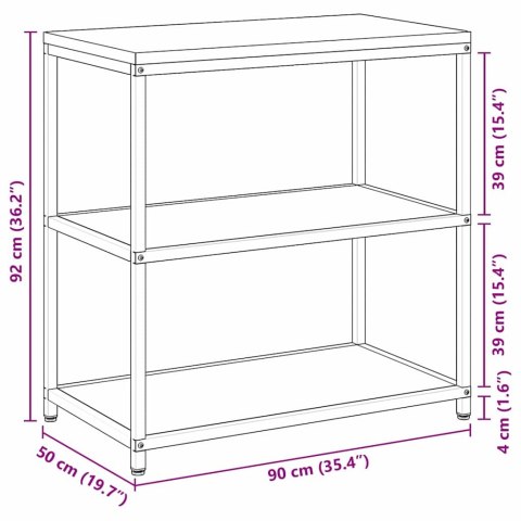 Półka do przechowywania w kuchni z półką Czarny Stal Lumarko!
