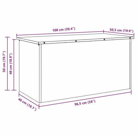Skrzynia do przechowywania na zewnątrz Antracyt Lumarko!