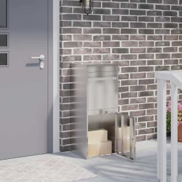 Skrzynka na przesyłki Czarny 41 x 38 x 103 cm stal nierdzewna Lumarko!