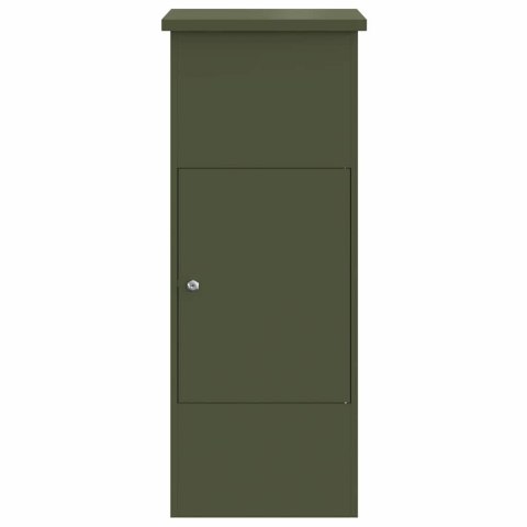 Skrzynka na przesyłki oliwkowy 44,5 x 29 x 110,5 cm Stal Lumarko!