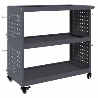Wózek narzędziowy Antracyt 75 x 35 x 73 cm Stal zimno walcowana Lumarko!