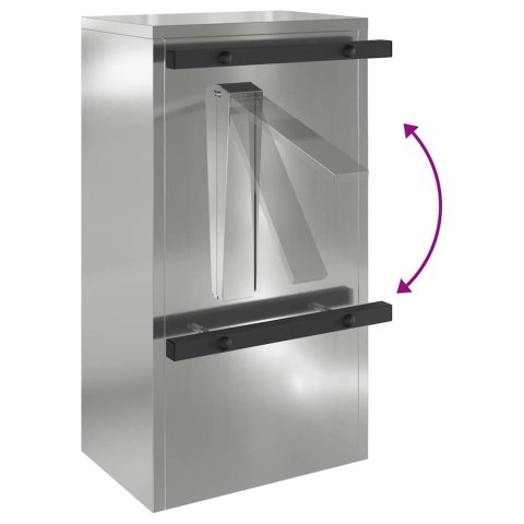 skrzynka na listy Czarny 30 x 23 x 55 cm Stal galwanizowana Lumarko!