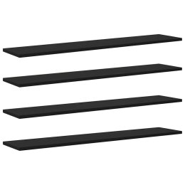Półka na Książki 4 pcs Czarny 100 x 40 x 1,5cm Lumarko!