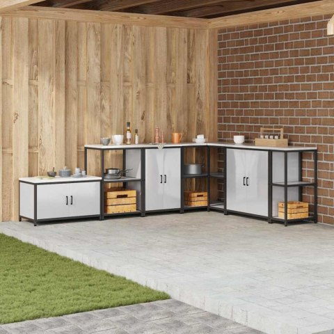 Szafka do przechowywania w kuchni Srebrny Stal nierdzewna Lumarko!