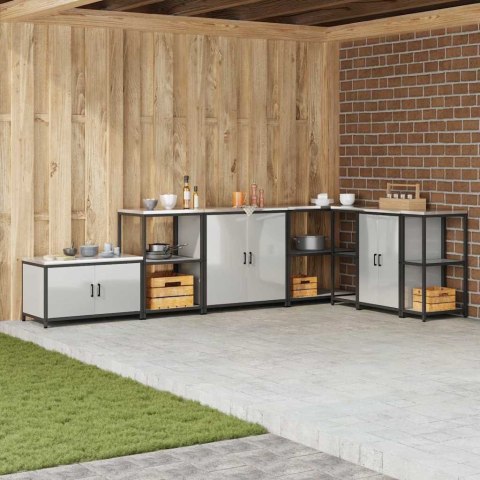 Szafka do przechowywania w kuchni Srebrny Stal ocynkowana Lumarko!