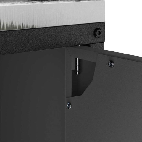 Szafka do przechowywania w kuchni z półką Czarny Stal Lumarko!