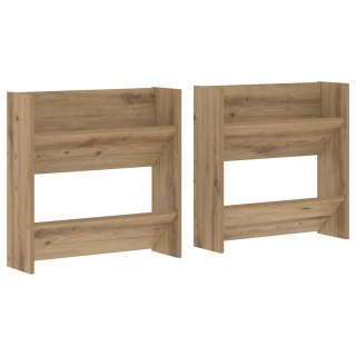 VidaXL Szafka na buty z półką 2 pcs Dąb rzemieślniczy 60 x 18 x 60 cm
