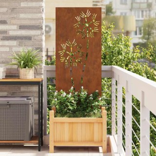 Dekoracyjny panel ogrodowy Rdzawy 50 x 140 cm stal kortenowska Lumarko!