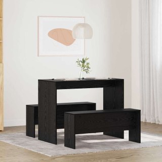 Zestaw do jadalni 2 pcs Czarny dąb 97 x 47 x 75 cm Lumarko!