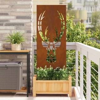 Dekoracyjny panel ogrodowy Rdzawy 50 x 140 cm stal kortenowska Lumarko!