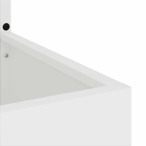 Donica ogrodowa z dekoracyjną płytą Biały 50 x 140 cm Lumarko!