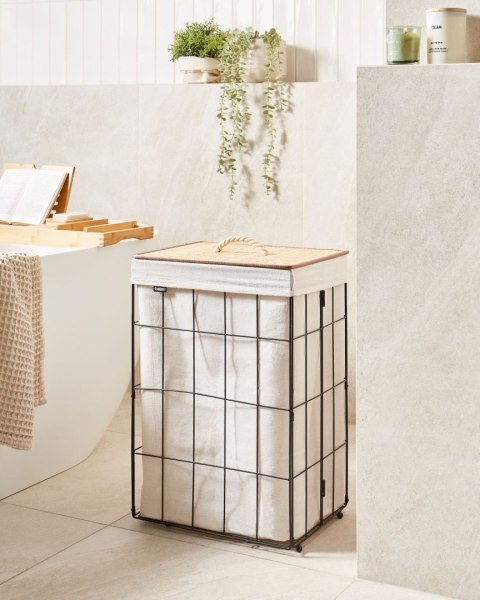 Kosz MIRISSA Metal Czarny 72 L