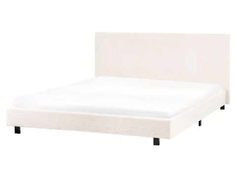 Łóżko wodne Boucle ALBI 160 x 200 cm Złamana biel