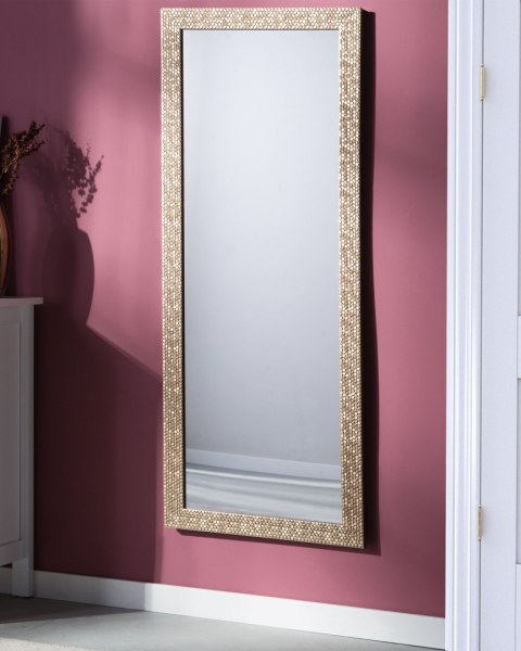 Lustro ścienne AJACCIO 50 cm 130 cm Mosiężny