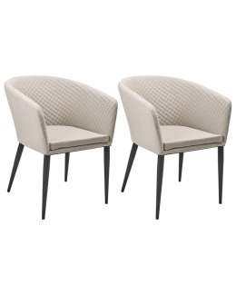 Zestaw 2 krzeseł ogrodowych CURGOS Beżowy