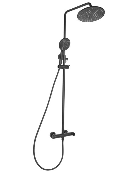 Kolumna prysznicowa z deszczownicą CATAMARCA Czarny