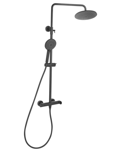 Kolumna prysznicowa z deszczownicą CATAMARCA Czarny
