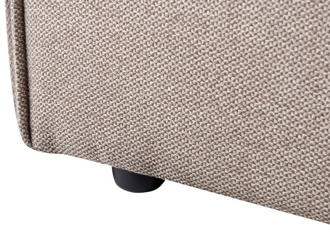 Łóżko wodne Len syntetyczny LESTRE 160 x 200 cm Beżowoszary