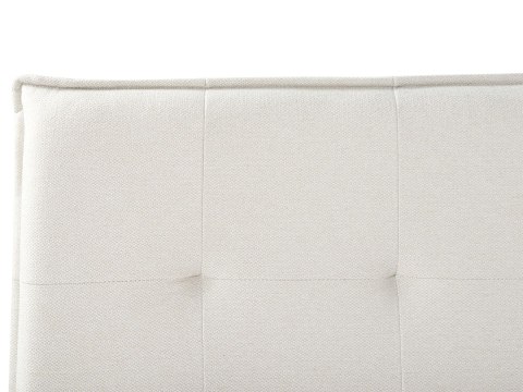 Łóżko wodne Len syntetyczny LESTRE 160 x 200 cm Złamana biel